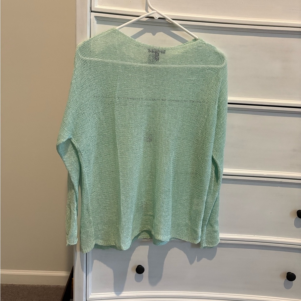 EILEEN FISHER Mint Green Knit Sweater